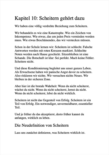 TRÄUM NICHT DEIN LEBEN, SONDERN SCHEISS EINFACH DRAUF