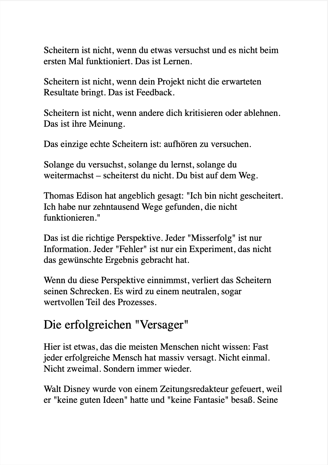 TRÄUM NICHT DEIN LEBEN, SONDERN SCHEISS EINFACH DRAUF