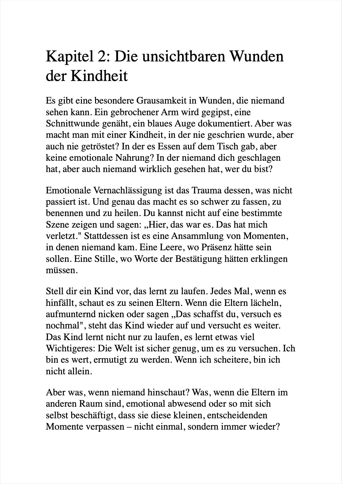 HEILUNG FÜR ERWACHSENE KINDER EMOTIONAL UNREIFER ELTERN