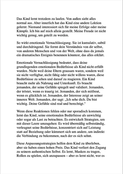 HEILUNG FÜR ERWACHSENE KINDER EMOTIONAL UNREIFER ELTERN