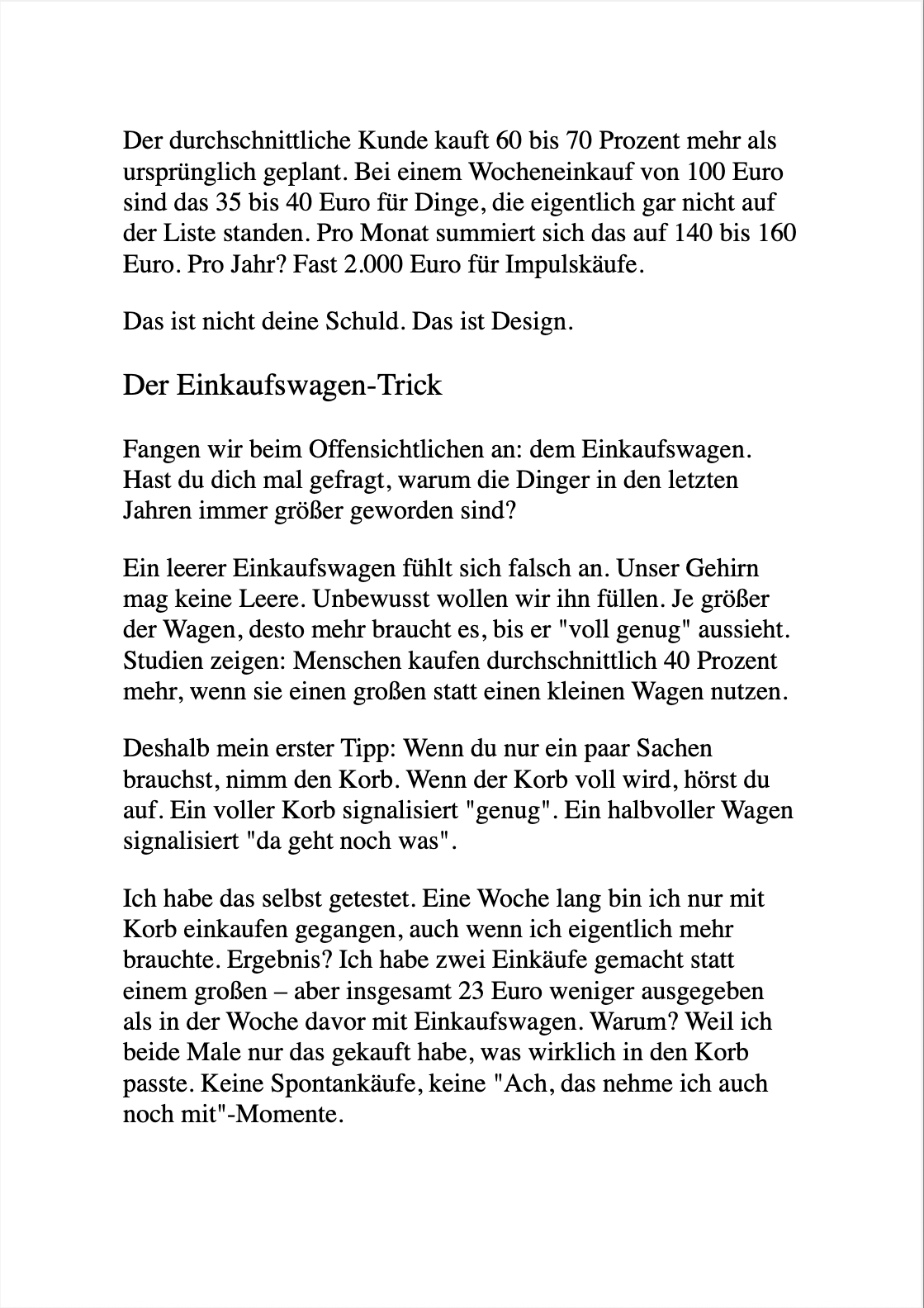 INFLATION KANN MICH MAL! Spare bis zu 50% auf deinen Wocheneinkauf - ohne Abstriche bei der Qualität
