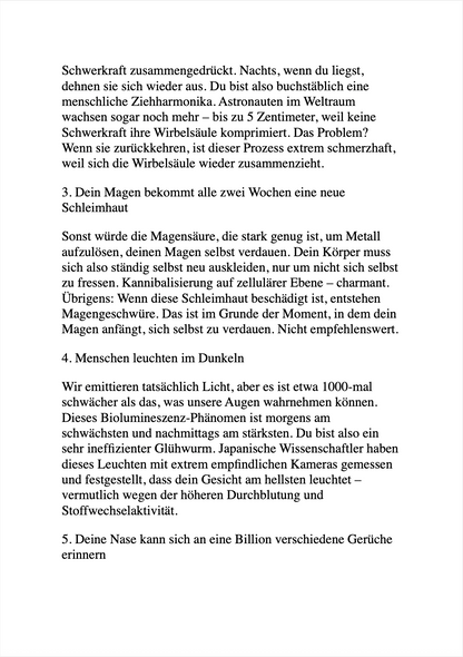 500 WAHRE FAKTEN, DIE NACH BULLSHIT KLINGEN - Verrückte, aber wahre Tatsachen, die deine Freunde schockieren und beeindrucken