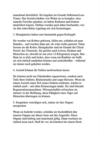 500 WAHRE FAKTEN, DIE NACH BULLSHIT KLINGEN - Verrückte, aber wahre Tatsachen, die deine Freunde schockieren und beeindrucken