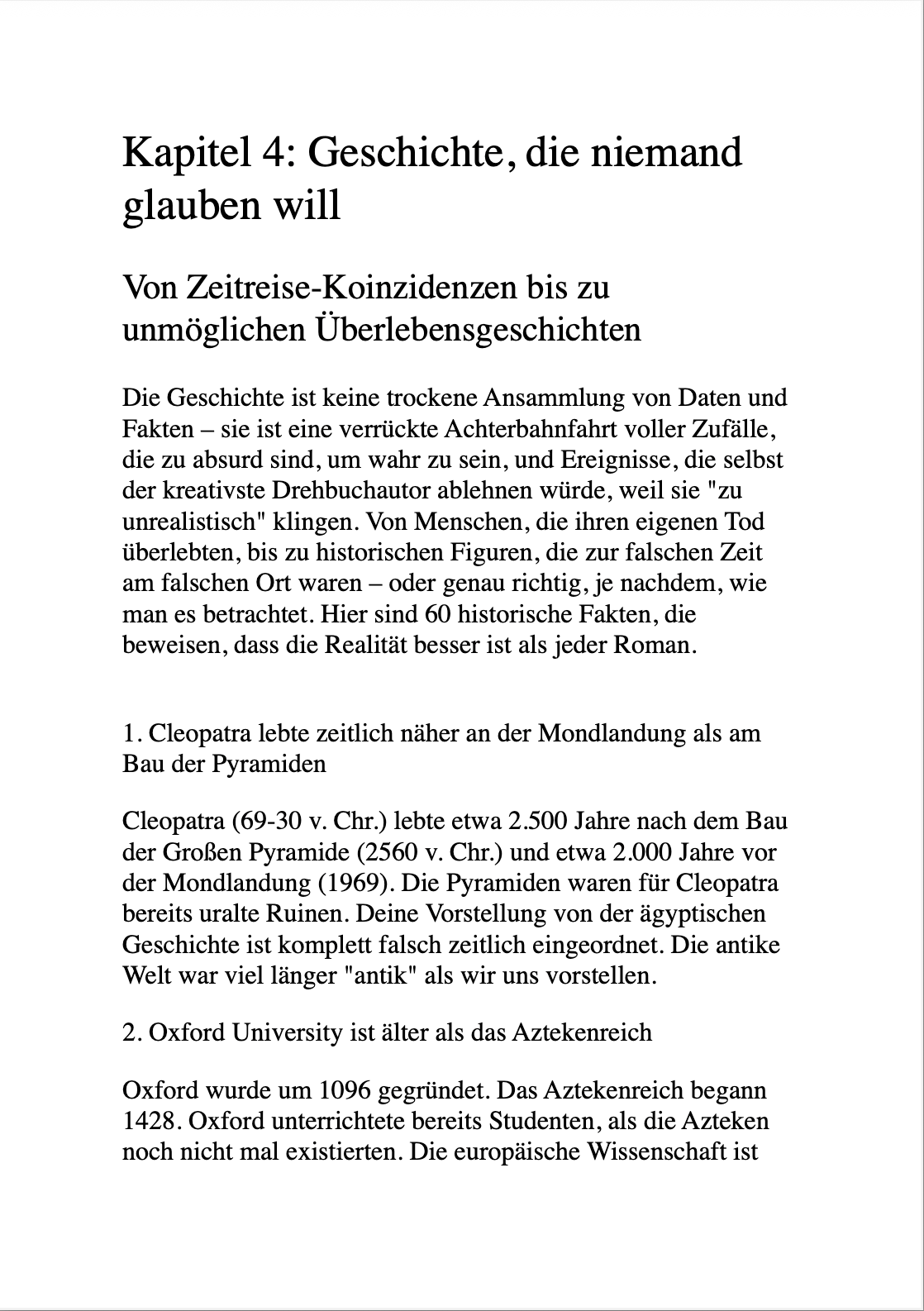 500 WAHRE FAKTEN, DIE NACH BULLSHIT KLINGEN - Verrückte, aber wahre Tatsachen, die deine Freunde schockieren und beeindrucken