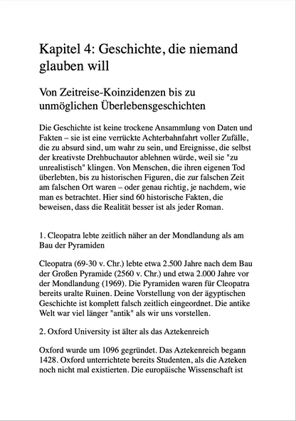500 WAHRE FAKTEN, DIE NACH BULLSHIT KLINGEN - Verrückte, aber wahre Tatsachen, die deine Freunde schockieren und beeindrucken