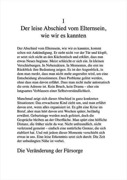 LEBEN MIT ERWACHSENEN KINDERN - Loslassen lernen & willkommen bleiben
