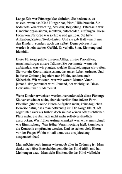 LEBEN MIT ERWACHSENEN KINDERN - Loslassen lernen & willkommen bleiben