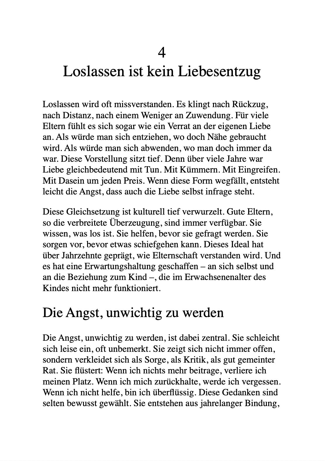 LEBEN MIT ERWACHSENEN KINDERN - Loslassen lernen & willkommen bleiben