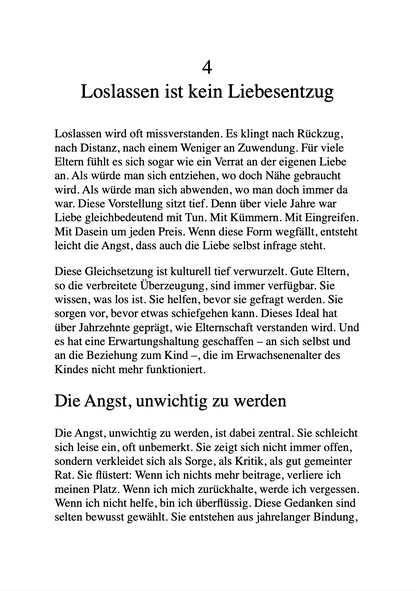 LEBEN MIT ERWACHSENEN KINDERN - Loslassen lernen & willkommen bleiben