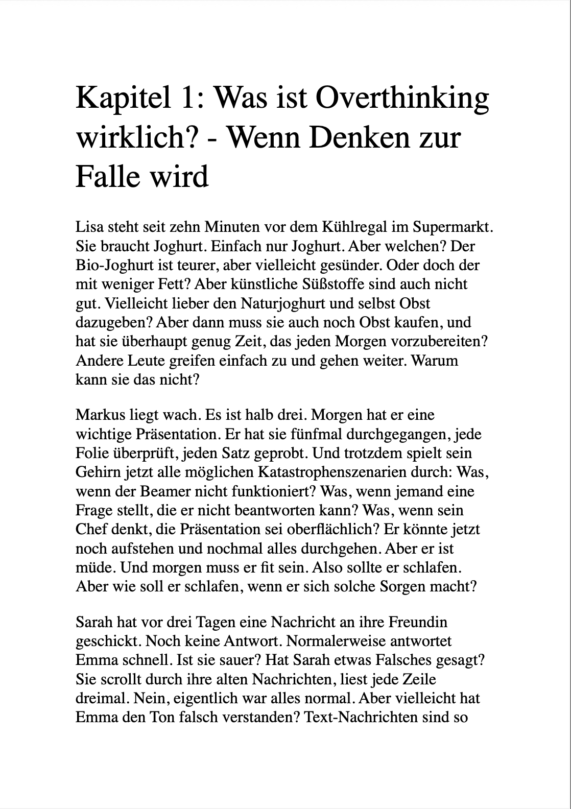 DIE OVERTHINKING-KUR - Der Weg aus dem Gedankenkarousell hin zu Ruhe, Fokus und mentaler Freiheit