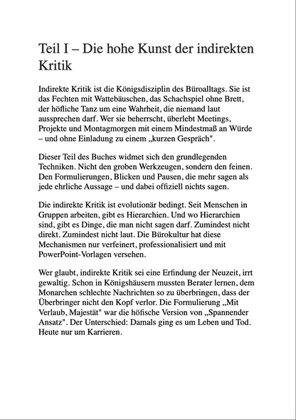 PERSONALABTEILUNG GENEHMIGT: 52 WEGE, DEINEN KOLLEGEN ZU SAGEN, DASS SIE DUMM SIND - Arbeitsalltag. Ohne Weichspüler.