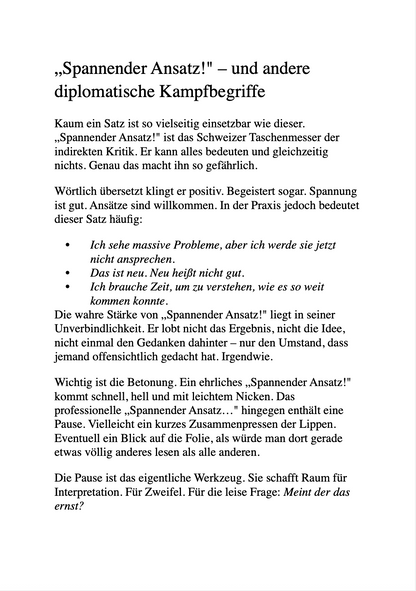 PERSONALABTEILUNG GENEHMIGT: 52 WEGE, DEINEN KOLLEGEN ZU SAGEN, DASS SIE DUMM SIND - Arbeitsalltag. Ohne Weichspüler.