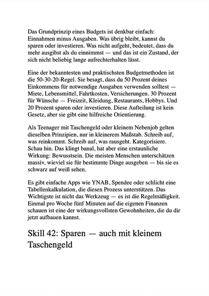 ALLES, WAS EIN TEENAGE-MÄDCHEN ÜBER DAS ERWACHSENWERDEN WISSEN MUSS - 100 Lifeskills
