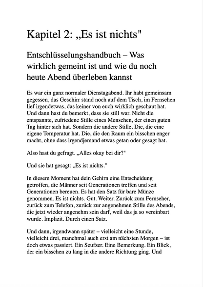 WIE MAN SEINE EHEFRAU NICHT LOSWIRD?! Der (halbwegs) legale Survival-Guide für ein ruhiges Leben