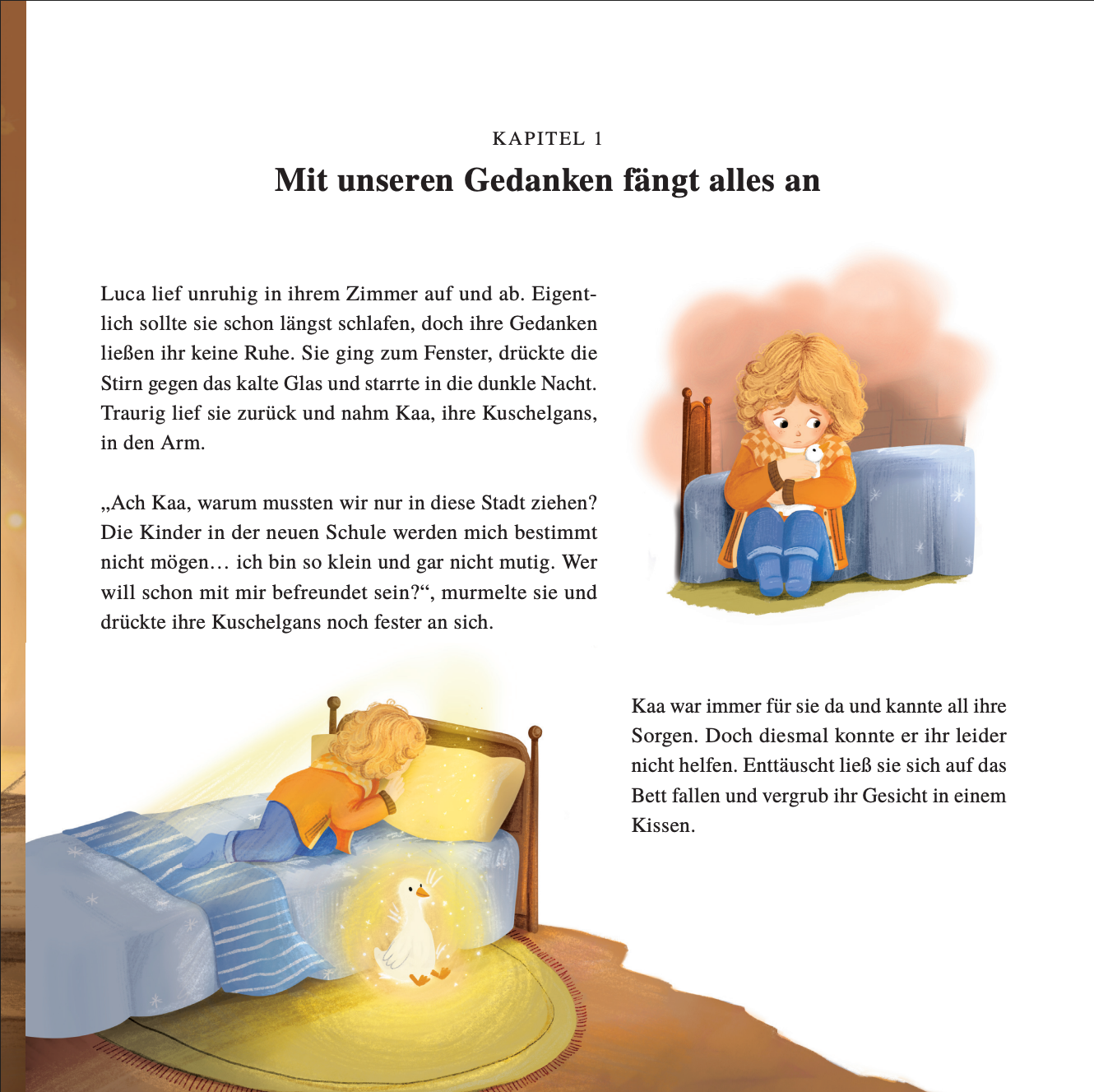 LUCA UND DIE SCHULE DER KRAFTVOLLEN GEDANKEN - Ein Buch über die Kraft der positiven Gedanken — mit 70 gereimten Affirmationen