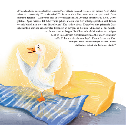 LUCA UND DIE SCHULE DER KRAFTVOLLEN GEDANKEN - Ein Buch über die Kraft der positiven Gedanken — mit 70 gereimten Affirmationen