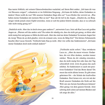 LUCA UND DIE SCHULE DER KRAFTVOLLEN GEDANKEN - Ein Buch über die Kraft der positiven Gedanken — mit 70 gereimten Affirmationen