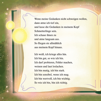 LUCA UND DIE SCHULE DER KRAFTVOLLEN GEDANKEN - Ein Buch über die Kraft der positiven Gedanken — mit 70 gereimten Affirmationen