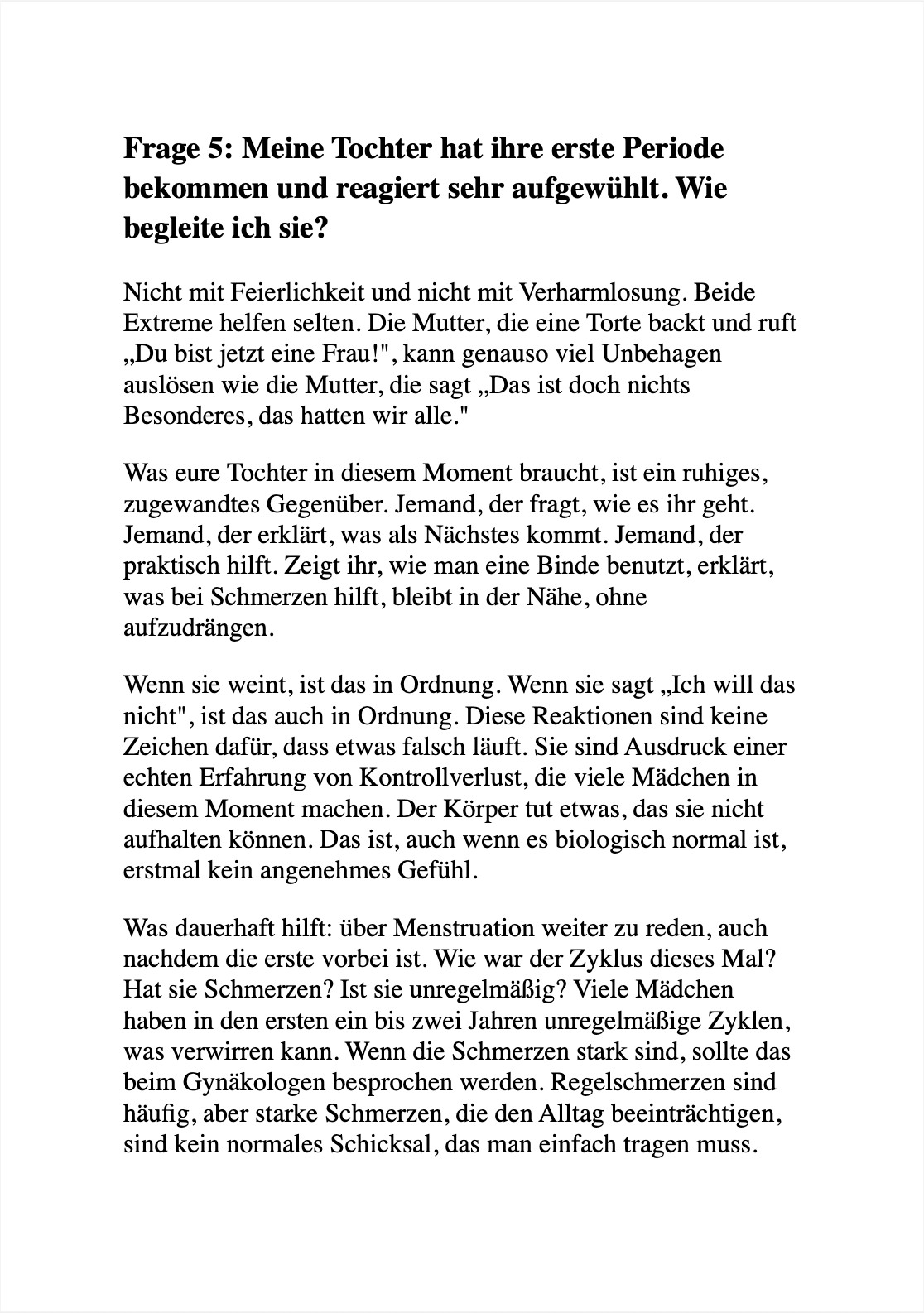 MEINE TOCHTER WIRD ZUM TEENAGER - 100 Fragen aus der Pubertät und wie Eltern richtig reagieren