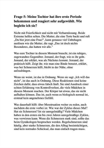 MEINE TOCHTER WIRD ZUM TEENAGER - 100 Fragen aus der Pubertät und wie Eltern richtig reagieren